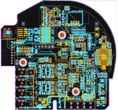 High-density PCB layout design