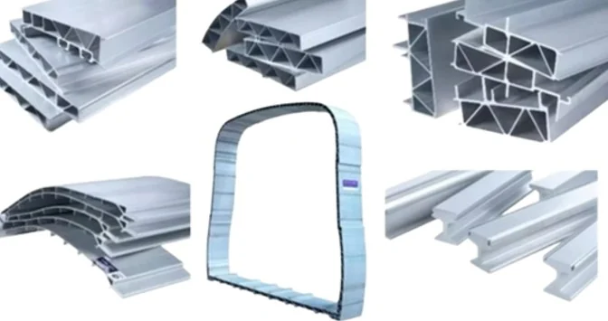 Rail aluminum extrusion profiles
